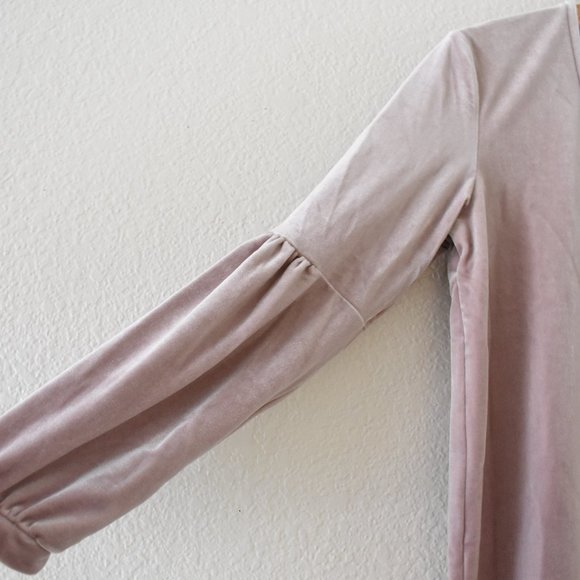 Madewell Velvet Balloon-Sleeve Dress - Picture 7 of 9